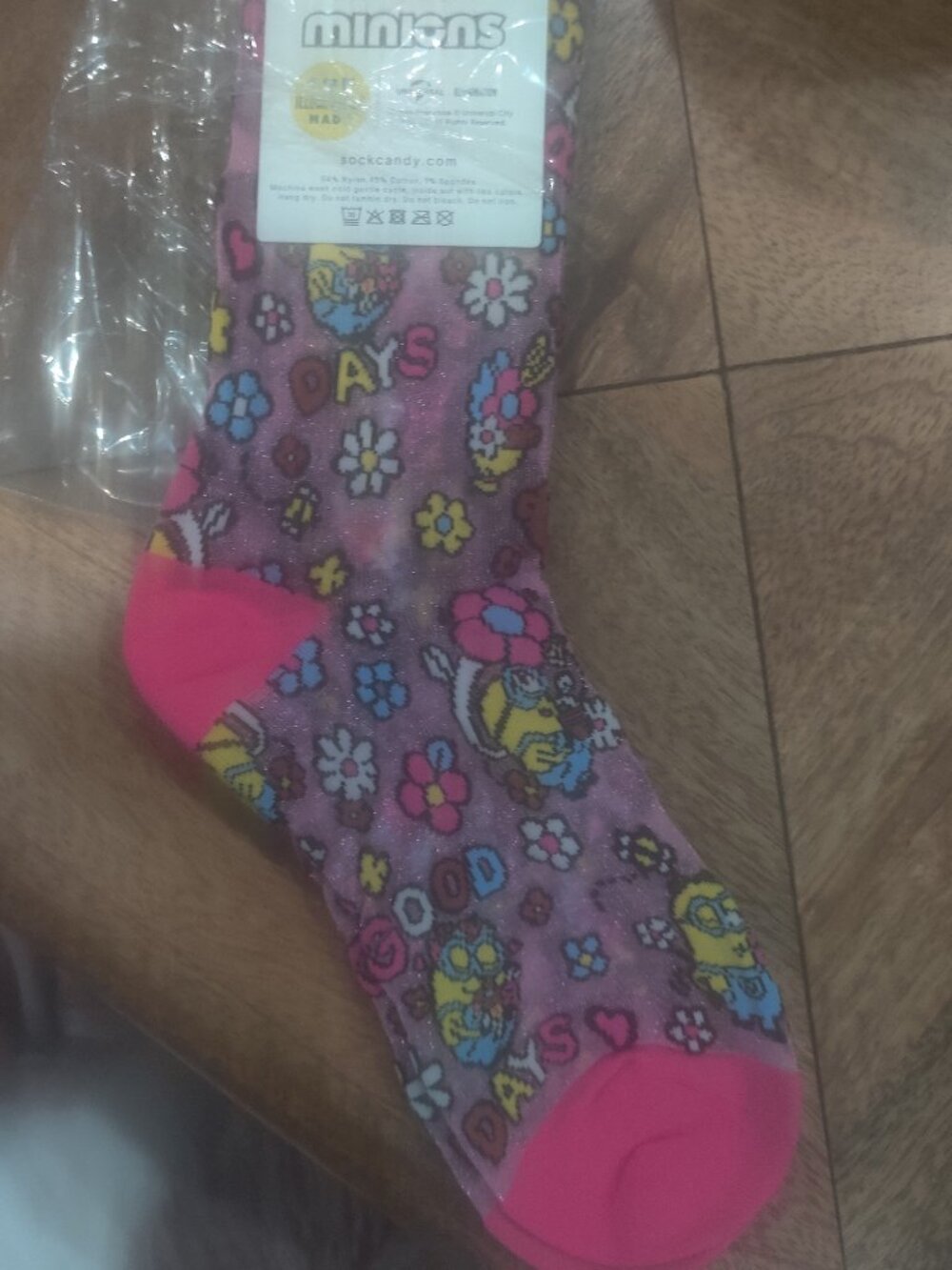 Sock Candy The Minions collab socks OS New